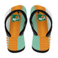 Ivory Coast Football Flip Flops Côte d'Ivoire-Tribal Sporty Style - African Pride