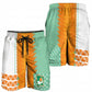 Ivory Coast Football Shorts for Men Côte d'Ivoire-Tribal Sporty Style - African Pride