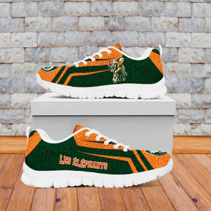 Ivory Coast Football Sneakers Elephant Geometric African Art Style