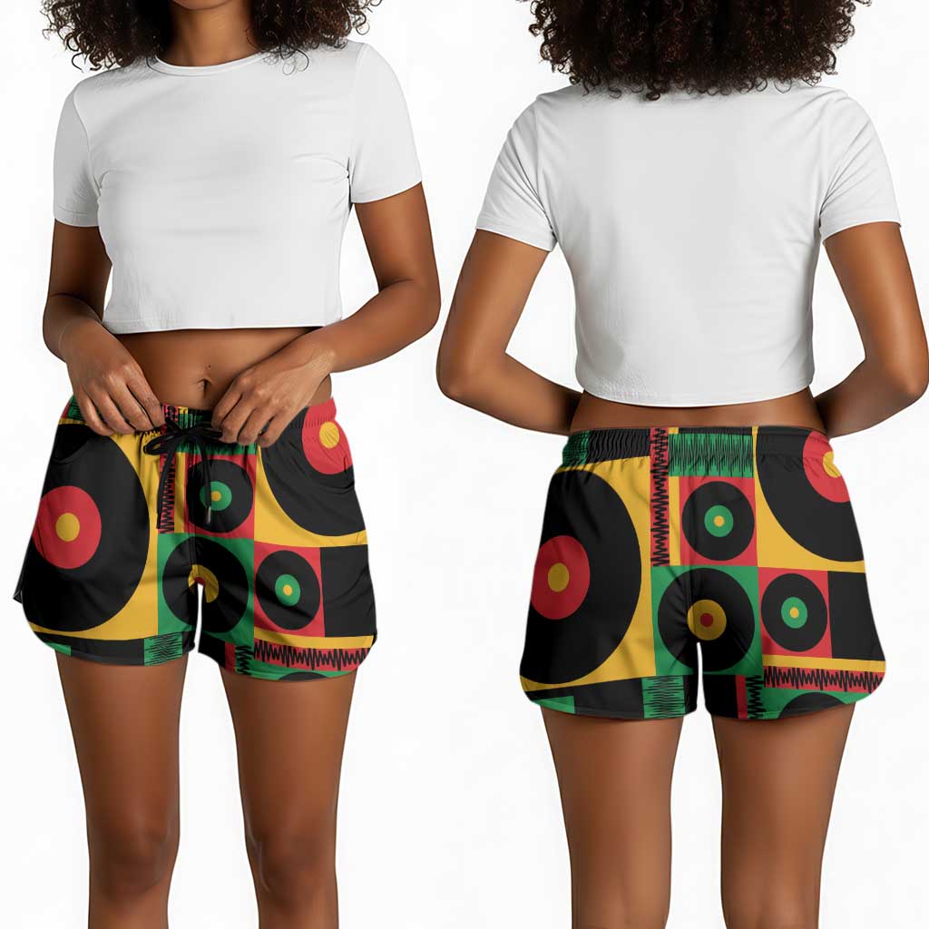 Jamaica Soccer 2026 Shorts for Women Reggae Stylized