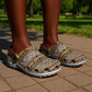 Leopards and Zebra Skins Clogs Shoes Mix African Pattern - African Pride