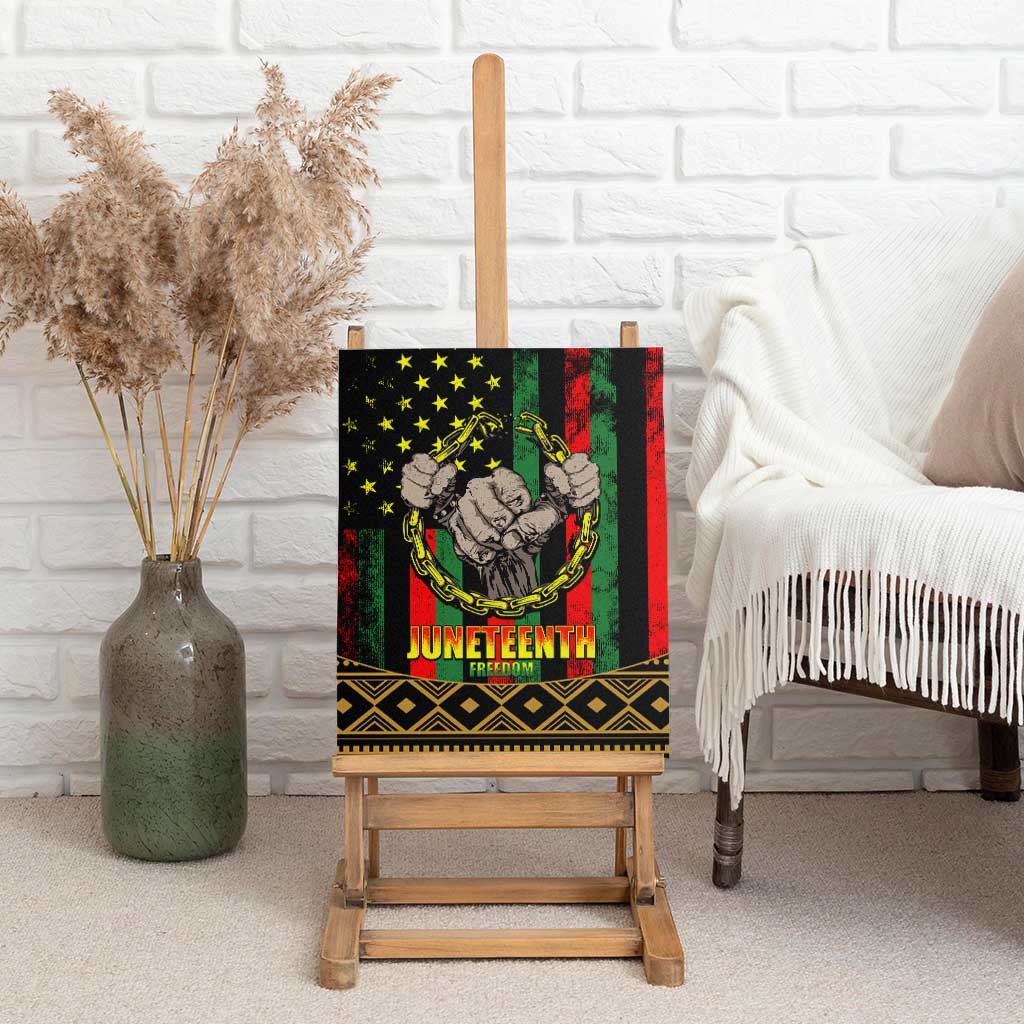 Juneteenth Celebration 2024 Canvas Wall Art Black History June 19