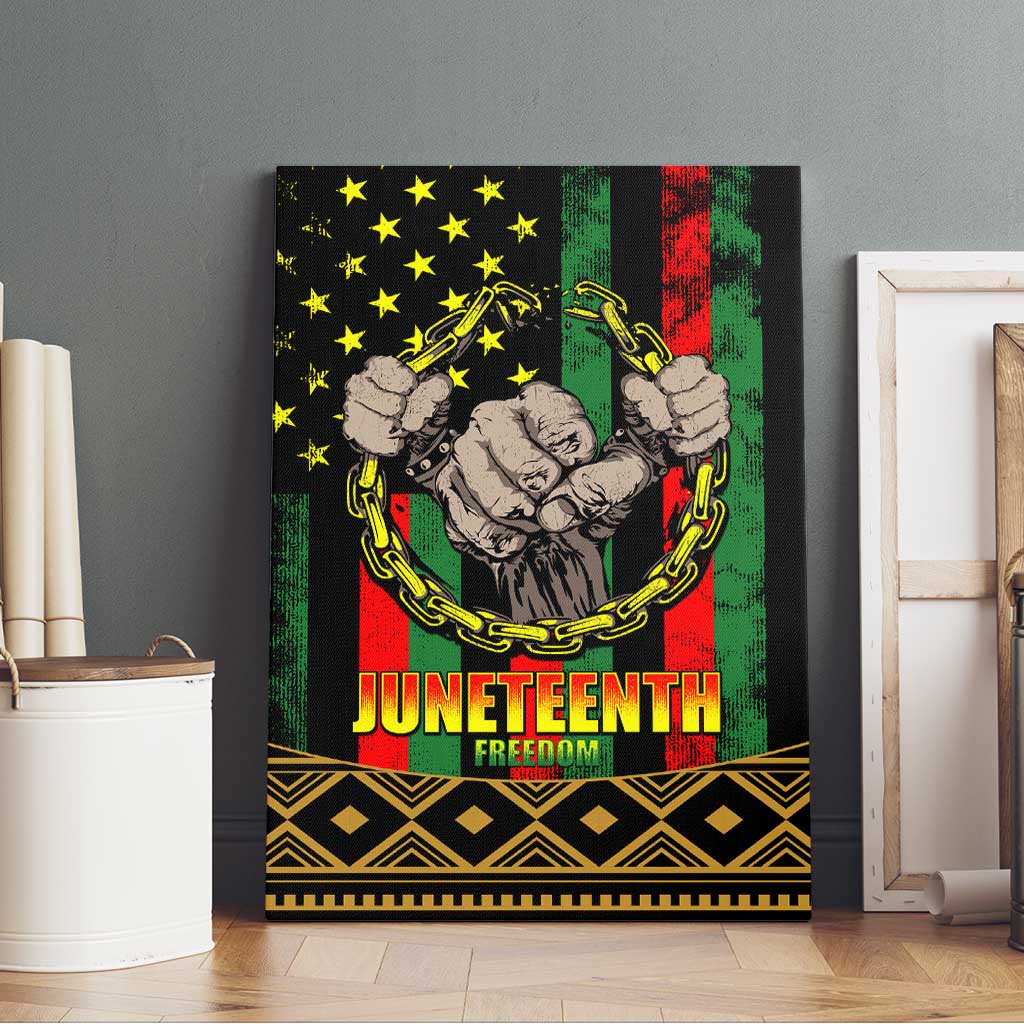 Juneteenth Celebration 2024 Canvas Wall Art Black History June 19