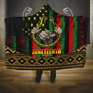 Juneteenth Celebration 2024 Hooded Blanket Black History June 19