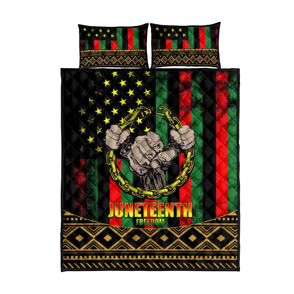 Juneteenth Celebration 2024 Quilt Bed Set Black History June 19