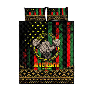 Juneteenth Celebration 2024 Quilt Bed Set Black History June 19