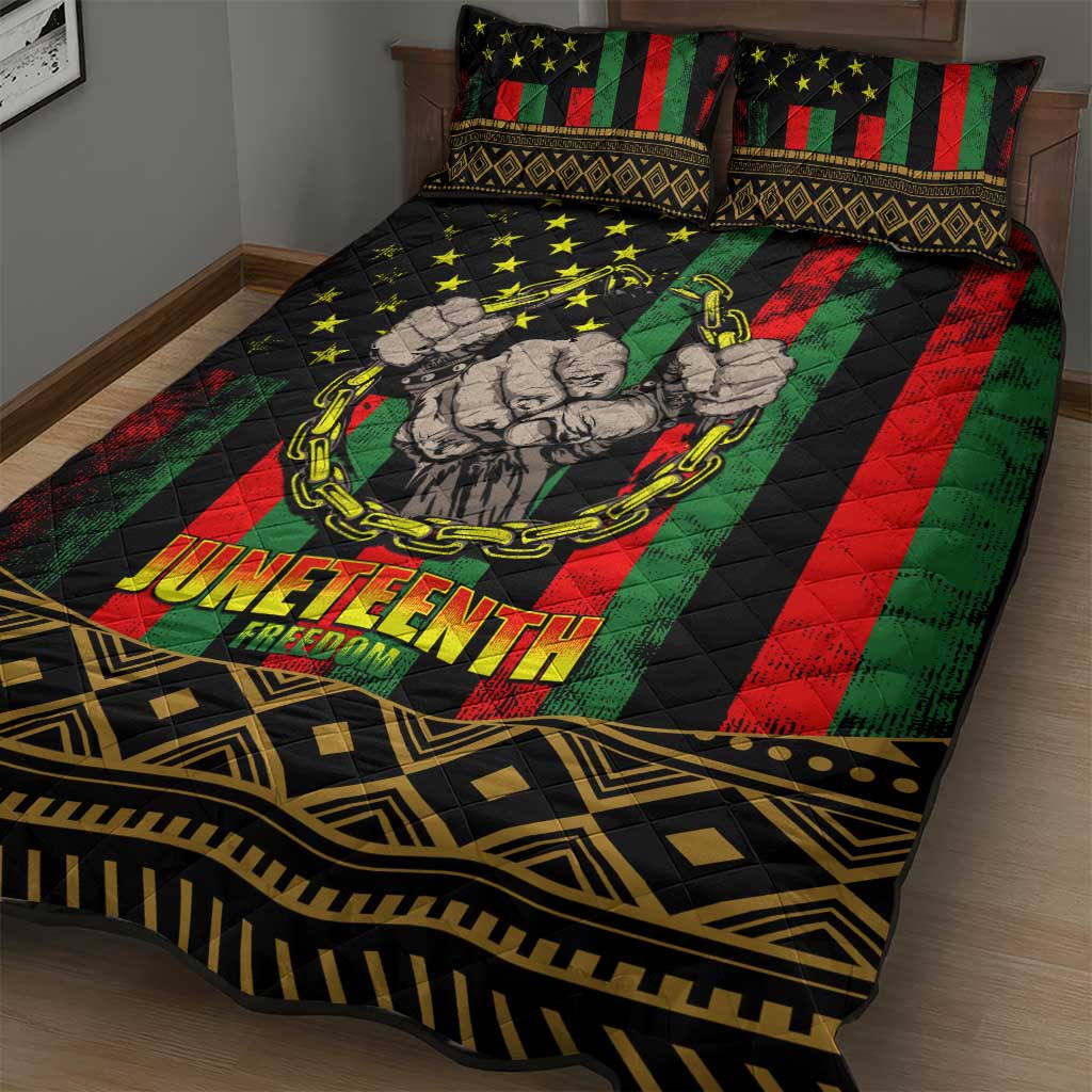 Juneteenth Celebration 2024 Quilt Bed Set Black History June 19