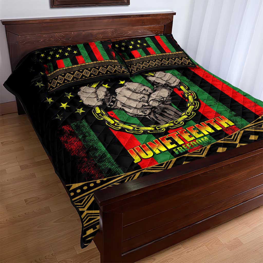 Juneteenth Celebration 2024 Quilt Bed Set Black History June 19