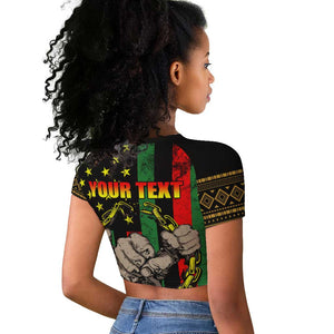Juneteenth Celebration 2024 Raglan Cropped T shirt Black History June 19