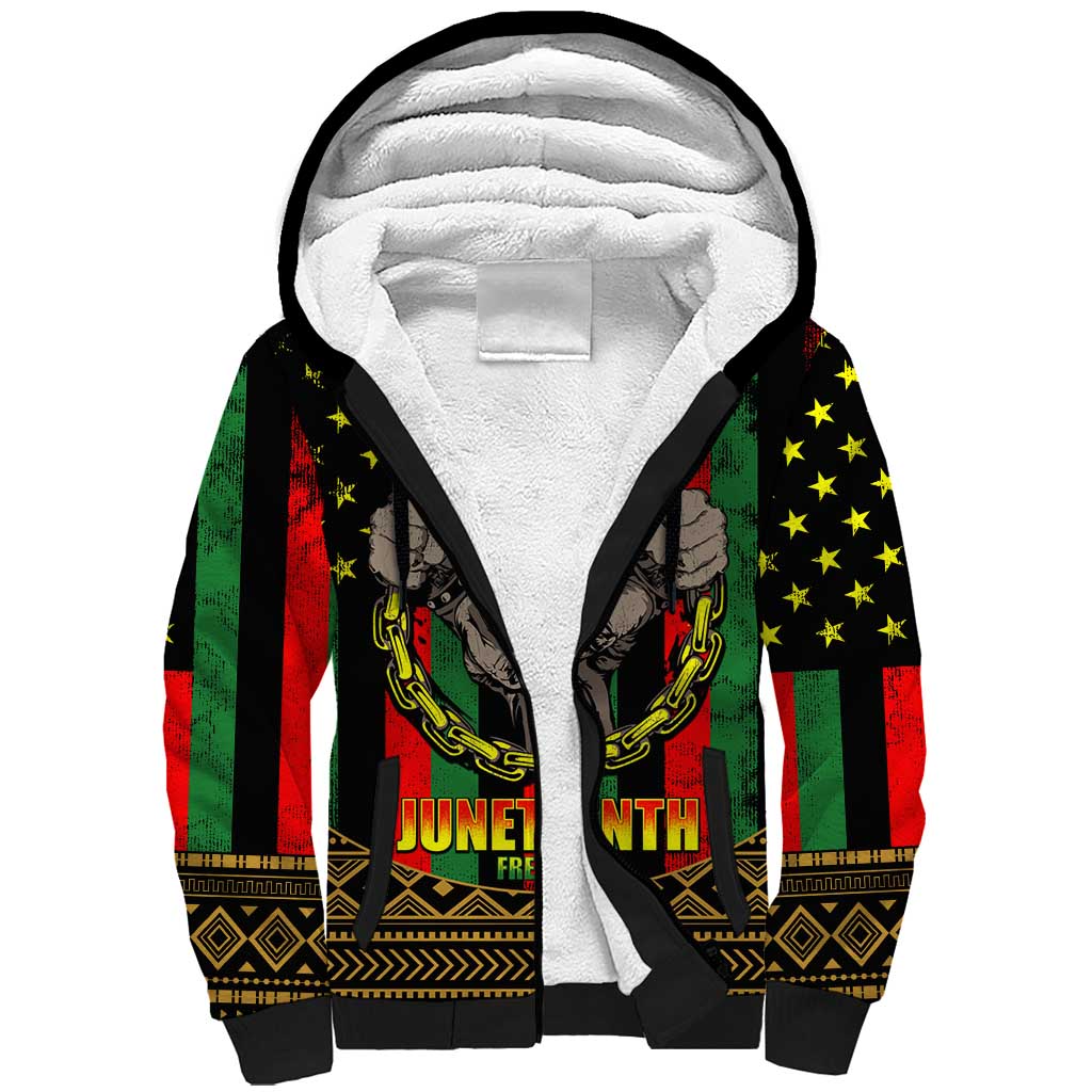 Juneteenth Celebration 2024 Sherpa Hoodie Black History June 19