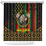 Juneteenth Celebration 2024 Shower Curtain Black History June 19