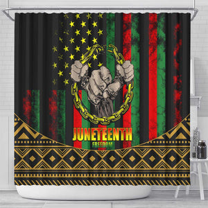 Juneteenth Celebration 2024 Shower Curtain Black History June 19