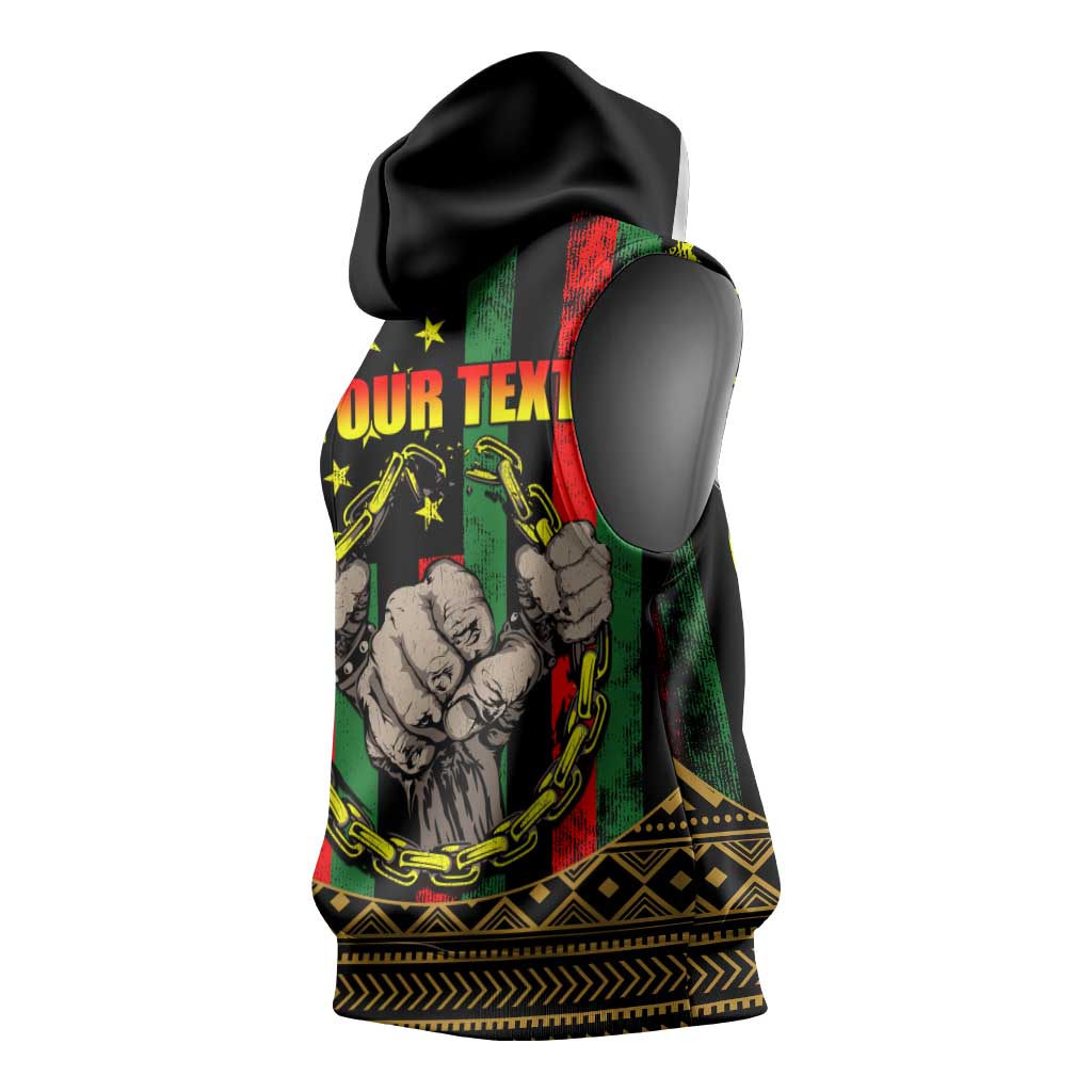 Juneteenth Celebration 2024 Sleeveless Hoodie Black History June 19 - African Pride