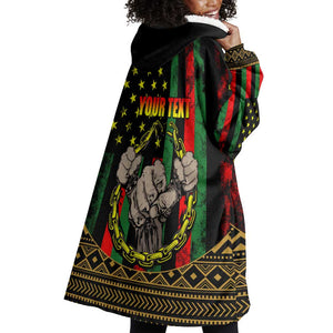 Juneteenth Celebration 2024 Wearable Blanket Hoodie Black History June 19