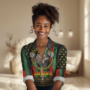 Juneteenth Celebration 2024 Women Casual Shirt Black History June 19 LT01