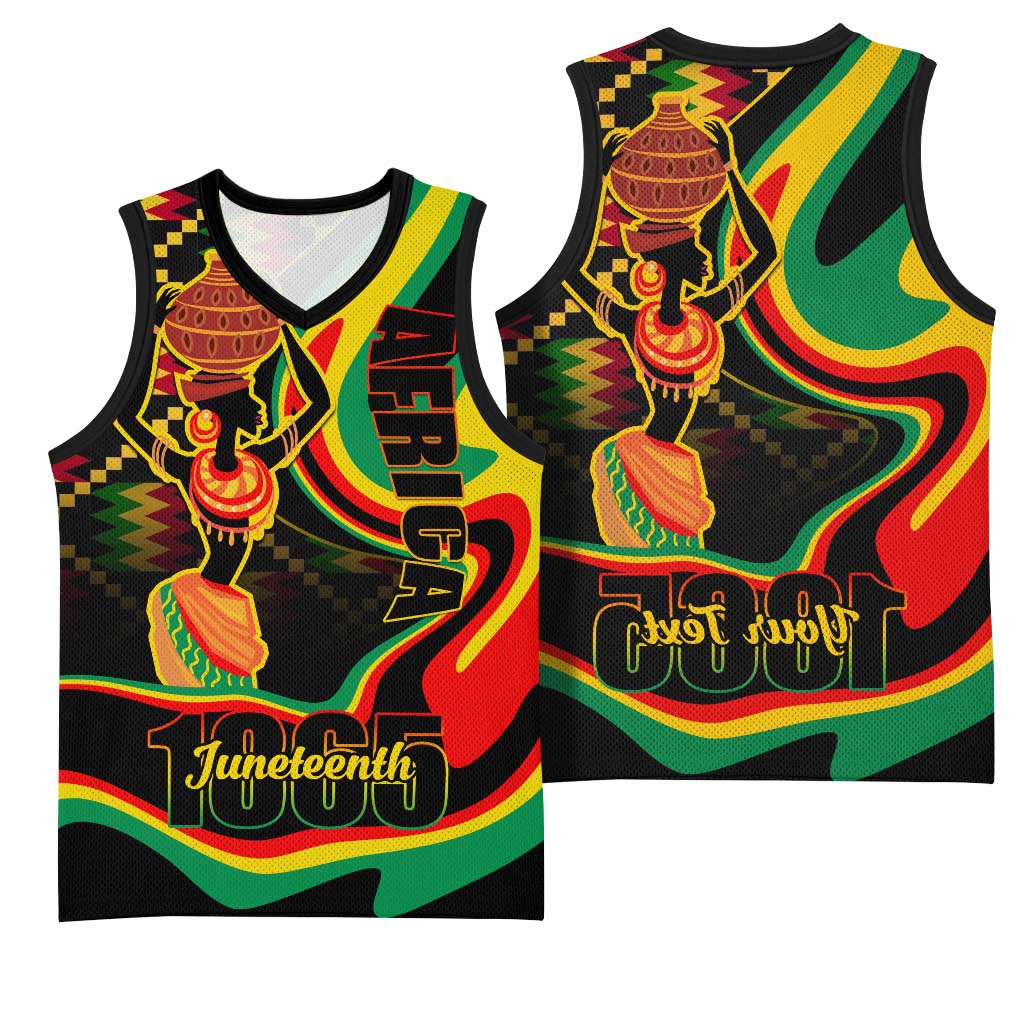 Juneteenth 2024 Basketball Jersey 1865 Freedom Day Anniversary - African Pride