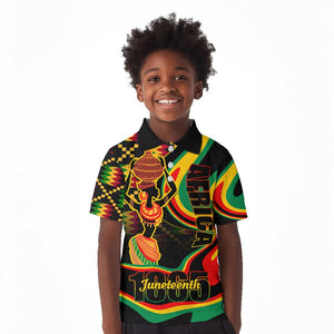 Juneteenth 2024 Kid Polo Shirt 1865 Freedom Day Anniversary