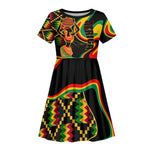 Juneteenth 2024 Kid Short Sleeve Dress 1865 Freedom Day Anniversary
