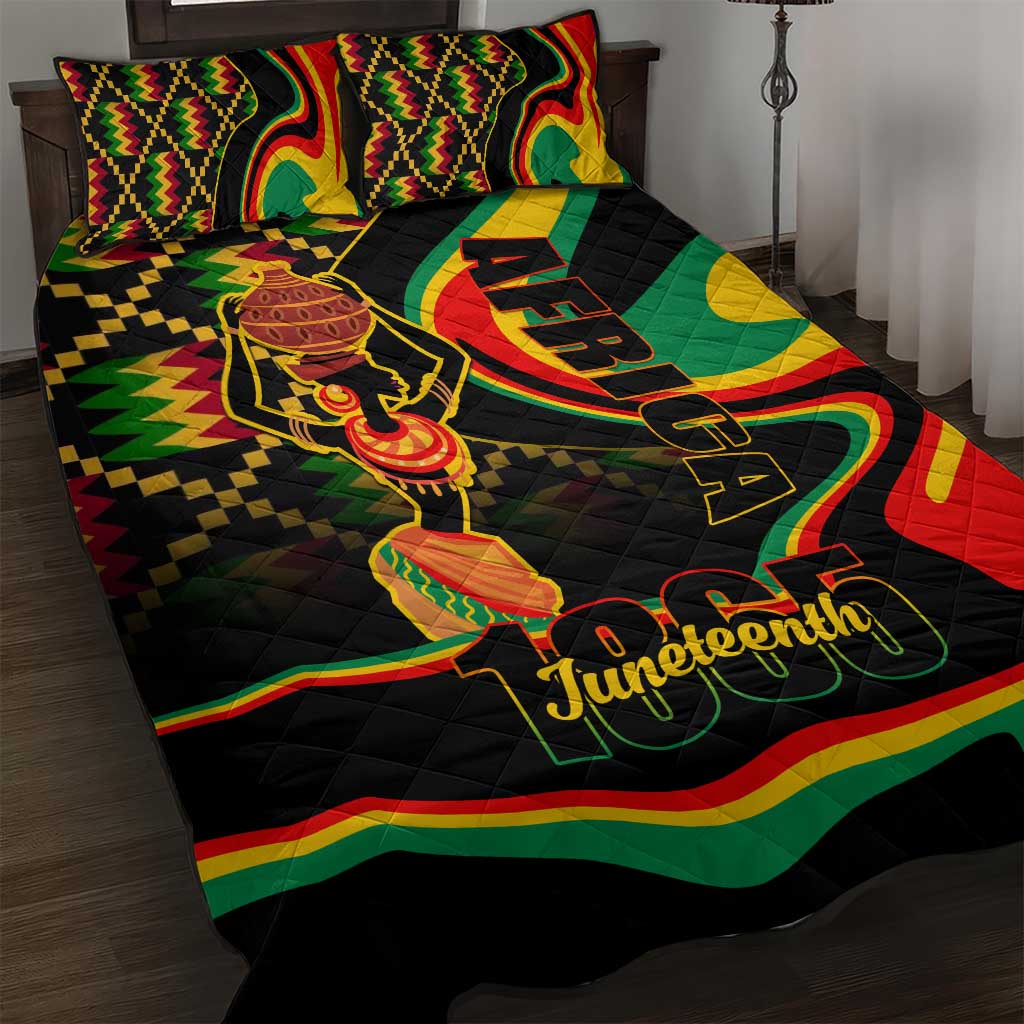 Juneteenth 2024 Quilt Bed Set 1865 Freedom Day Anniversary