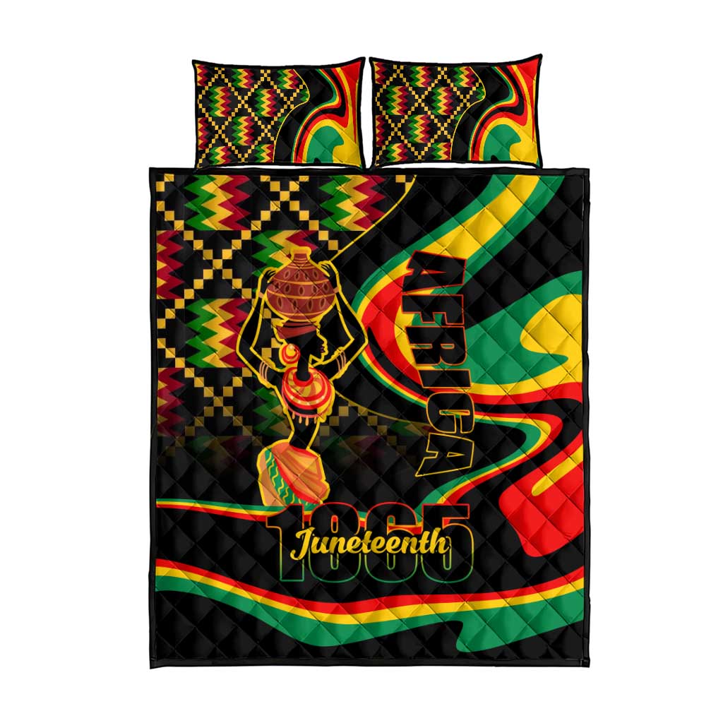 Juneteenth 2024 Quilt Bed Set 1865 Freedom Day Anniversary