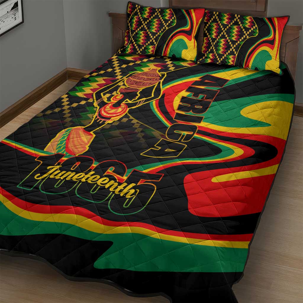 Juneteenth 2024 Quilt Bed Set 1865 Freedom Day Anniversary