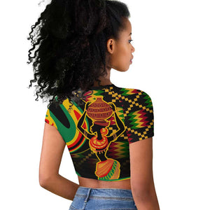 Juneteenth 2024 Raglan Cropped T shirt 1865 Freedom Day Anniversary