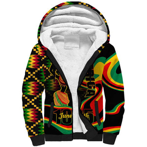 Juneteenth 2024 Sherpa Hoodie 1865 Freedom Day Anniversary