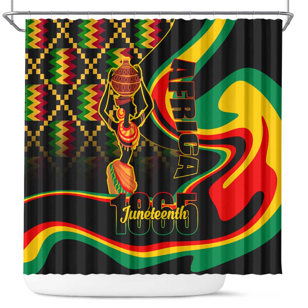 Juneteenth 2024 Shower Curtain 1865 Freedom Day Anniversary