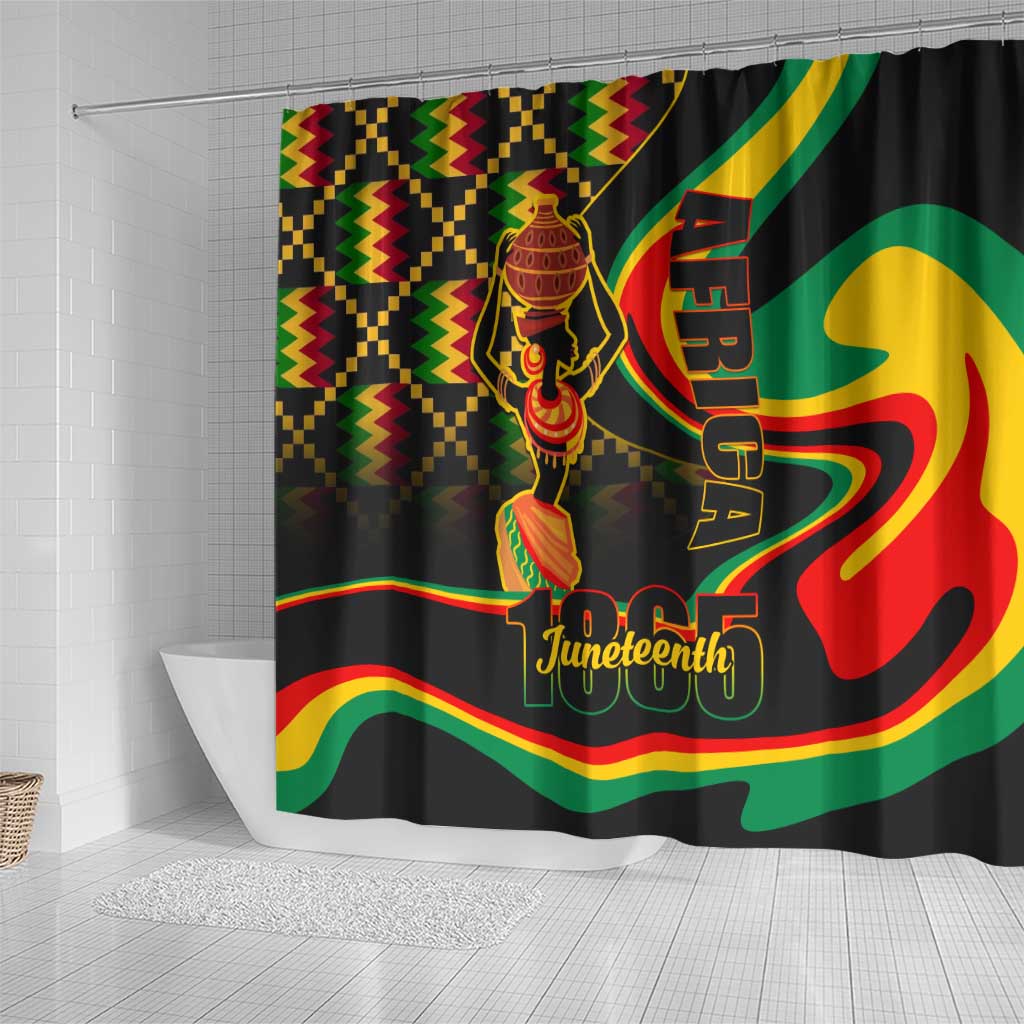 Juneteenth 2024 Shower Curtain 1865 Freedom Day Anniversary