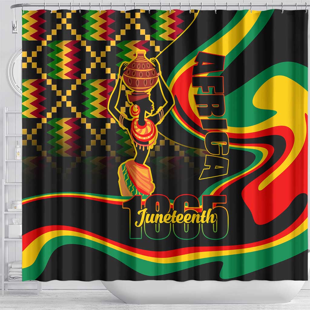 Juneteenth 2024 Shower Curtain 1865 Freedom Day Anniversary