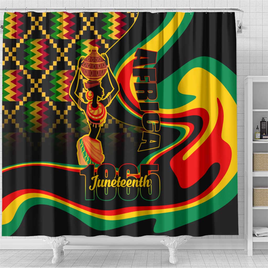 Juneteenth 2024 Shower Curtain 1865 Freedom Day Anniversary