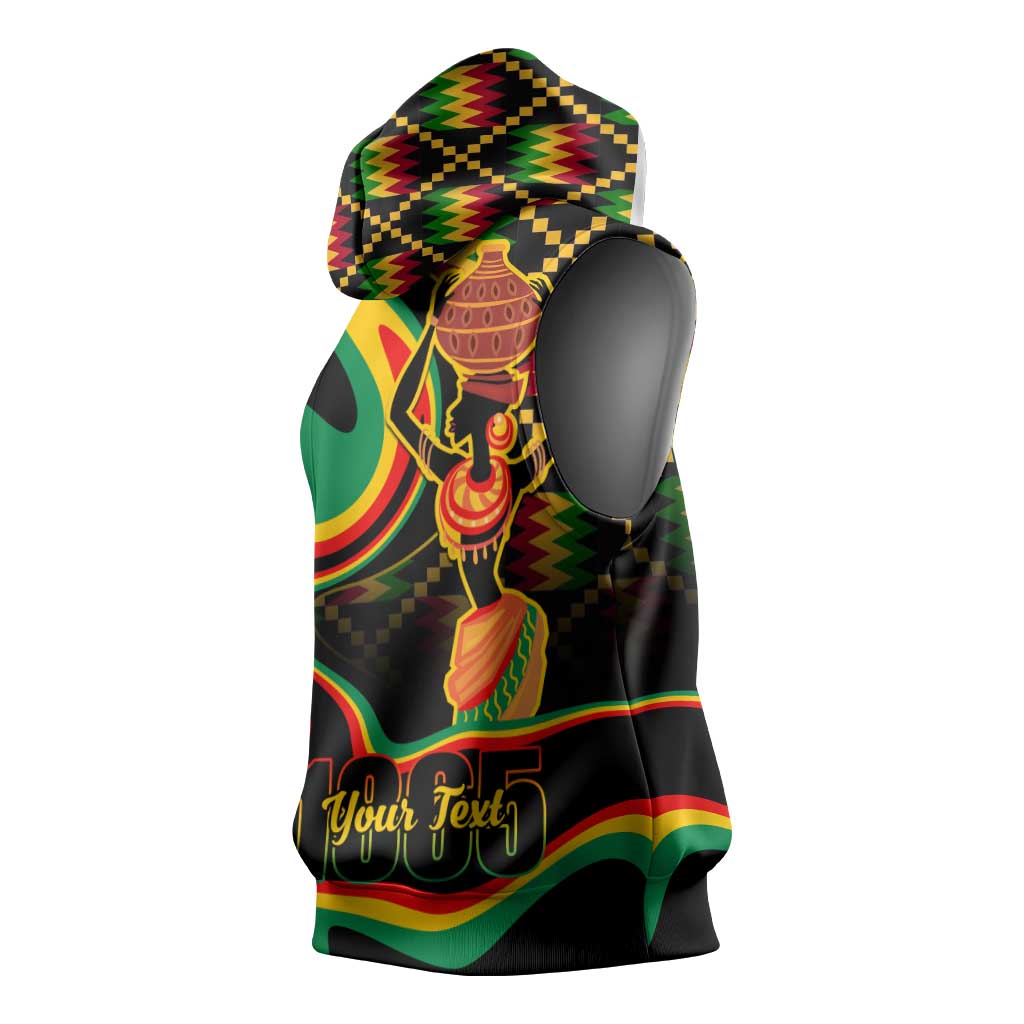 Juneteenth 2024 Sleeveless Hoodie 1865 Freedom Day Anniversary - African Pride
