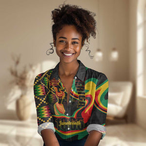 Juneteenth 2024 Women Casual Shirt 1865 Freedom Day Anniversary LT01
