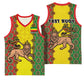 Personalized Ethiopia Basketball Jersey with Lion of Judah and African Pattern Design - African Pride