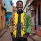 Personalized Ethiopia Bomber Jacket with Lion of Judah and African Pattern Design
