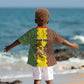 Personalized Ethiopia Kid Hawaiian Shirt with Lion of Judah and African Pattern Design