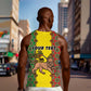 Personalized Ethiopia Men Tank Top with Lion of Judah and African Pattern Design