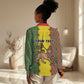 Personalized Ethiopia Women Casual Shirt with Lion of Judah and African Pattern Design LT01