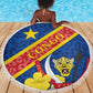 Congo DR Beach Blanket Coat Of Arms Leopard Pattern