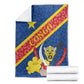 Congo DR Blanket Coat Of Arms Leopard Pattern