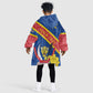 Congo DR KId Wearable Blanket Hoodie Coat Of Arms Leopard Pattern