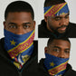 Congo DR Neck Gaiter Coat Of Arms Leopard Pattern LT01