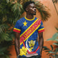 Congo DR T shirt Coat Of Arms Leopard Pattern