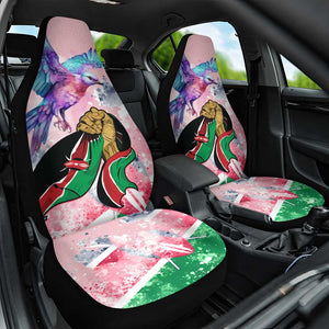 Kenya Independence Day Car Seat Cover with Lilac Breasted Roller - Unique Version