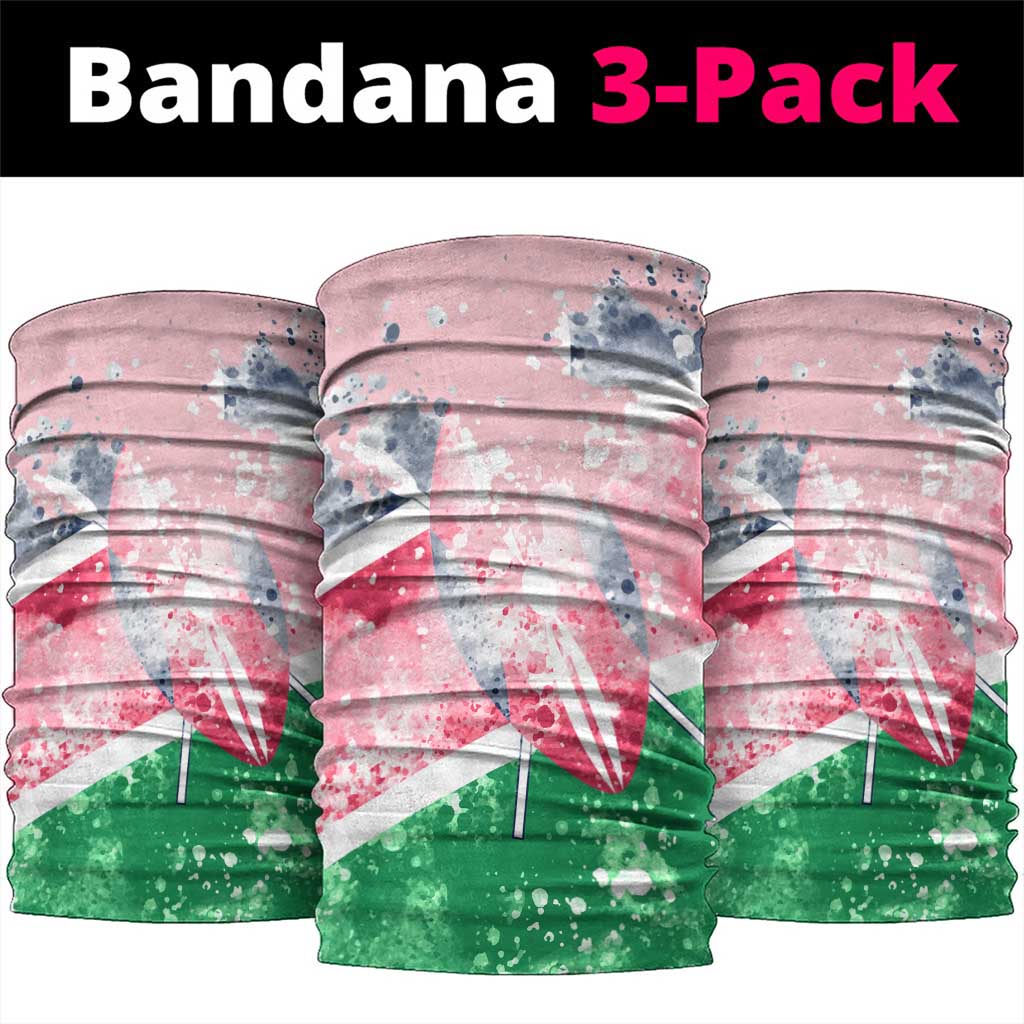 Kenya Independence Day Neck Gaiter with Lilac Breasted Roller - Unique Version - African Pride