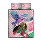 Kenya Independence Day Quilt Bed Set with Lilac Breasted Roller - Unique Version