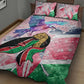 Kenya Independence Day Quilt Bed Set with Lilac Breasted Roller - Unique Version