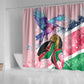 Kenya Independence Day Shower Curtain with Lilac Breasted Roller - Unique Version