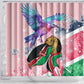 Kenya Independence Day Shower Curtain with Lilac Breasted Roller - Unique Version
