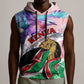 Personalized Kenya Independence Day Sleeveless Hoodie with Lilac Breasted Roller - Unique Version - African Pride